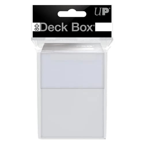 Ultra Pro Solid White Deck Box | Stores 80 Cards in Sleeves thumbnail 3