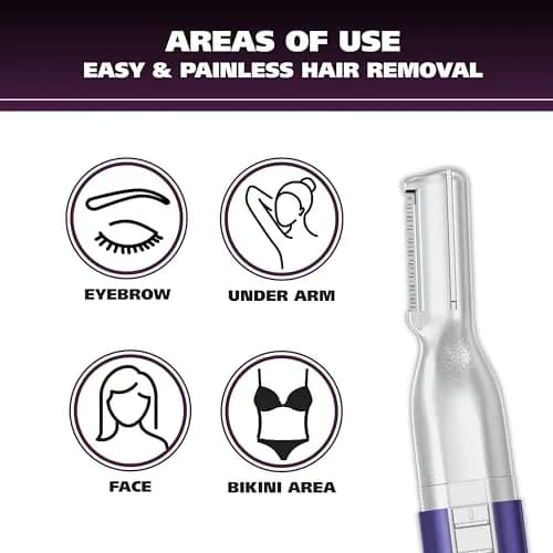 Wahl Clean & Confident Female Battery Pen Trimmer 7.1 cm (2.4 Oz) | Gentle Grooming for Brows & Facial Hair thumbnail 2