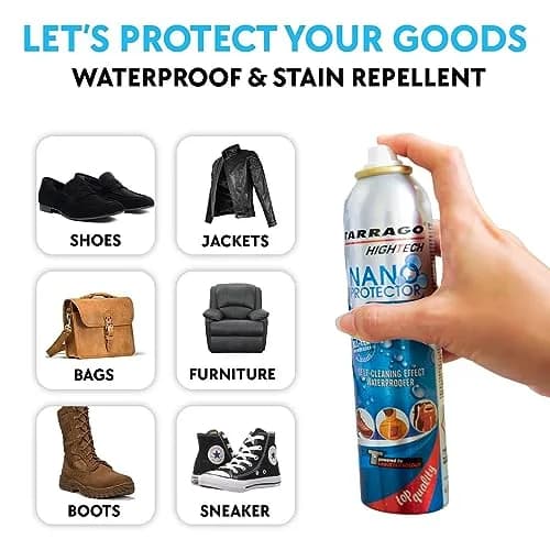 Tarrago Nano Shoe Protector Spray 250ml (8.5 Fl Oz) | Waterproof & Stain Repellent for All Materials thumbnail 5