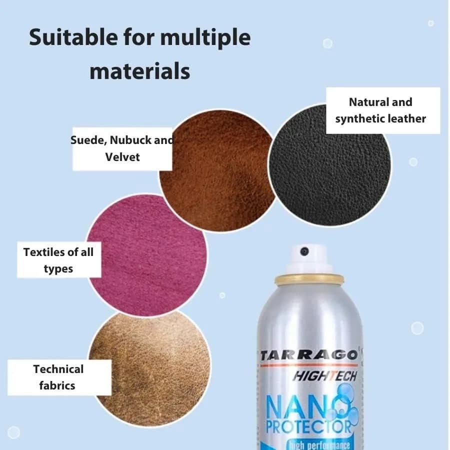 Tarrago Nano Shoe Protector Spray 250ml (8.5 Fl Oz) | Waterproof & Stain Repellent for All Materials - view 9