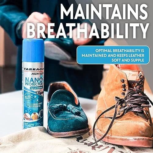 Tarrago Nano Shoe Protector Spray 250ml (8.5 Fl Oz) | Waterproof & Stain Repellent for All Materials thumbnail 3