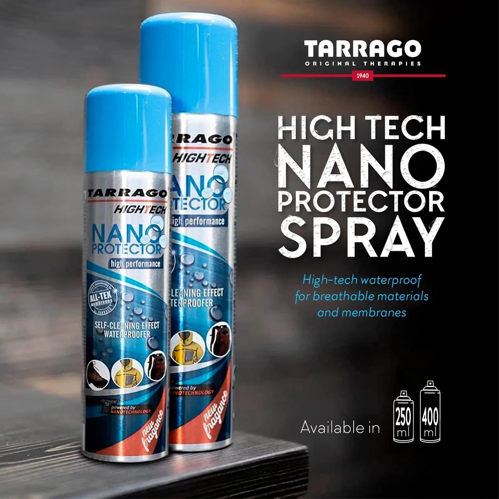 Tarrago Nano Shoe Protector Spray 250ml (8.5 Fl Oz) | Waterproof & Stain Repellent for All Materials - view 4