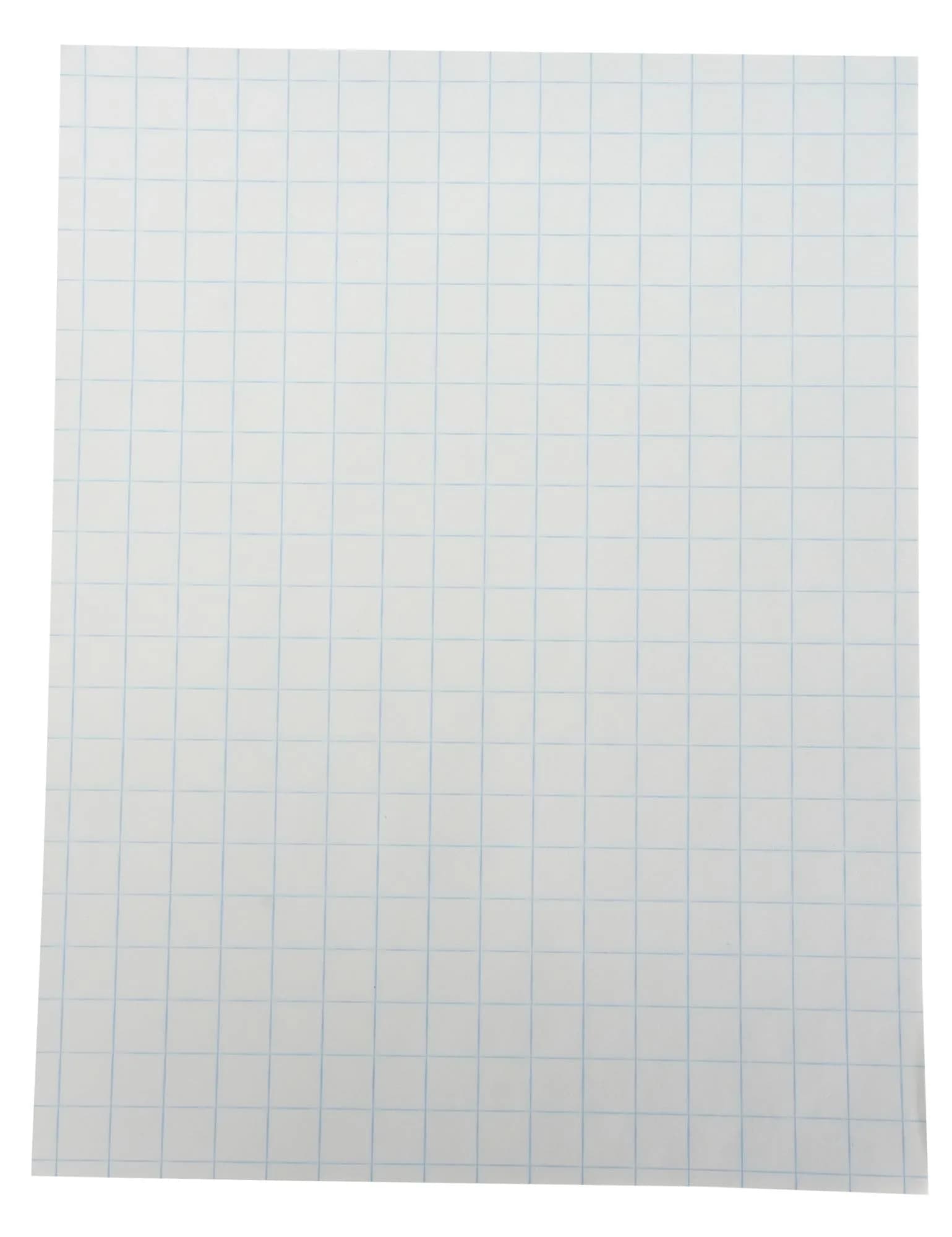 School Smart Double Sided Graph Paper 8-1/2 x 11 Inches | 1/2 Inch Rule, White, Pack of 500 - main product image