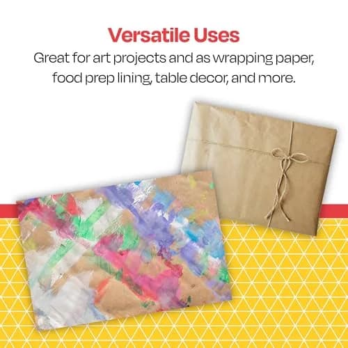 School Smart Butcher Kraft Paper Roll 40 lb | Large 30" x 1000' White for Art & Decorating thumbnail 5