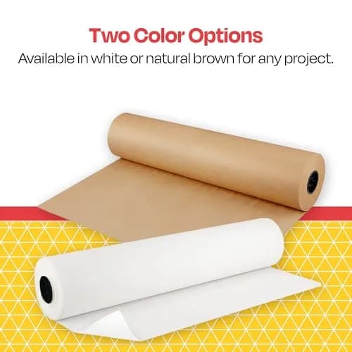 School Smart Butcher Kraft Paper Roll 40 lb | Large 30" x 1000' White for Art & Decorating thumbnail 2