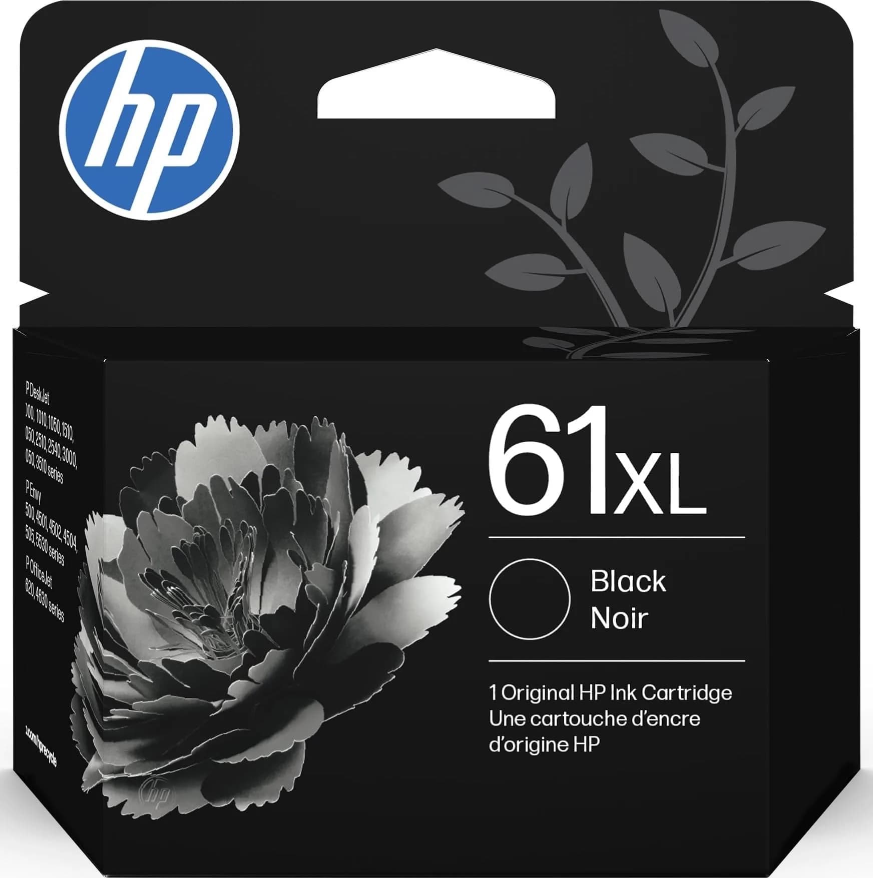 HP 61XL Black High-Yield Ink Cartridge | 430 Pages | Works with HP DeskJet, Envy, OfficeJet Printers - main product image
