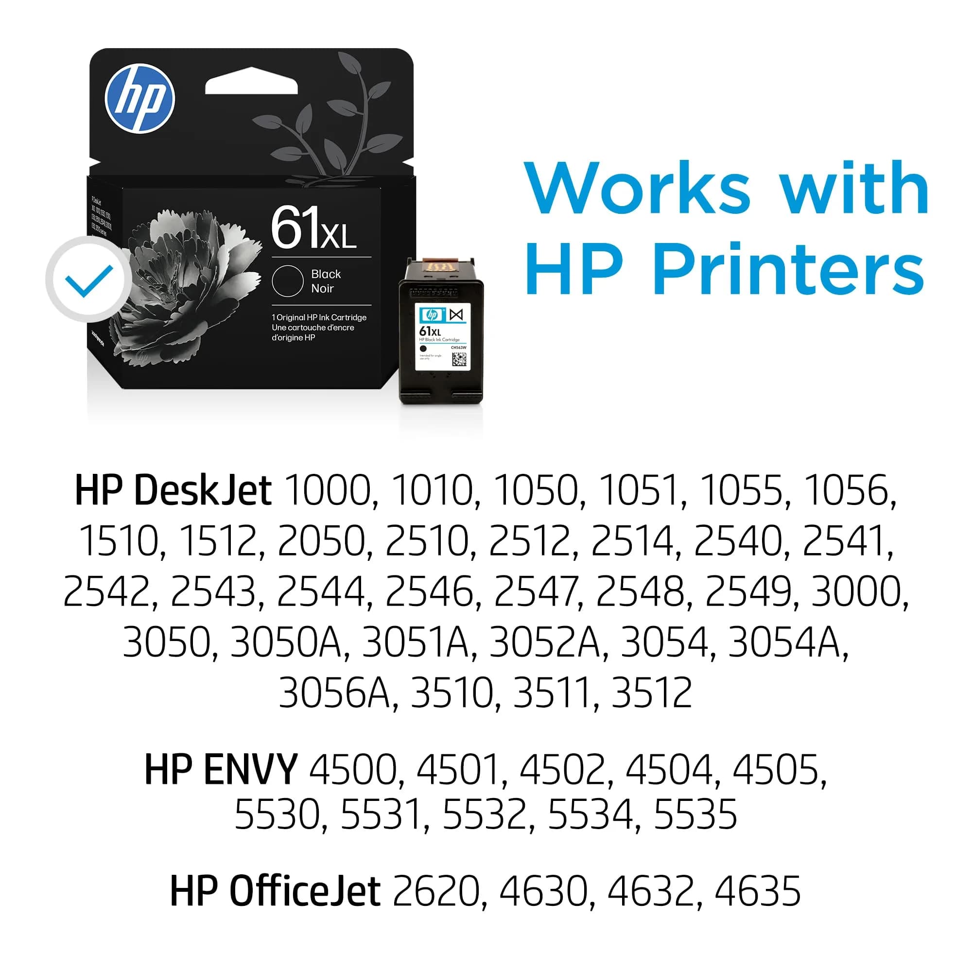 HP 61 High Yield Black Ink Cartridge (430 Pages) | Original HP Ink for Students - view 3