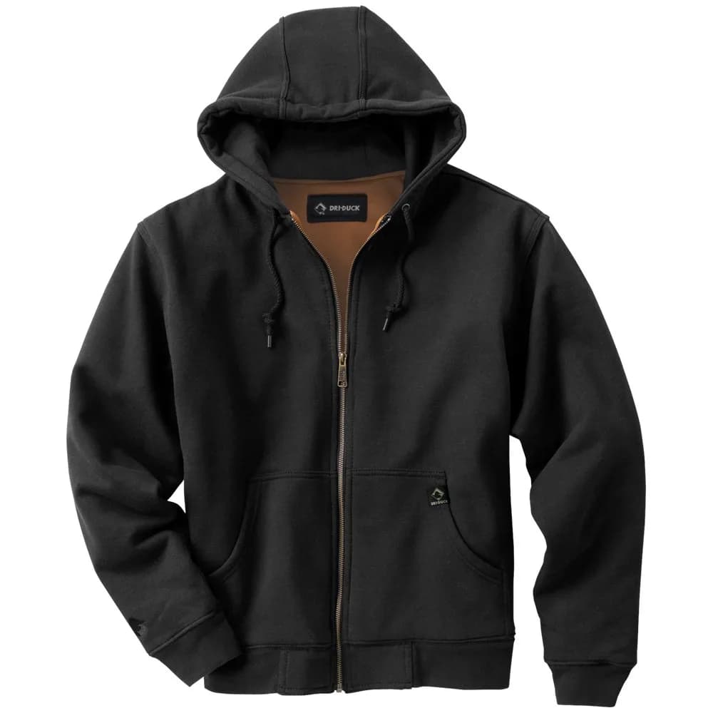DRI Duck Cheyenne Men's Cotton Canvas Hooded Work Jacket, 5020, X-Large, Saddle | Heavy Duty, Hooded, Thermal Lined