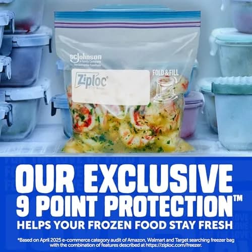 Ziploc Gallon Freezer Bags - Stay Open Design, 28 Count Pack | Trusted for Food Preservation - view 3