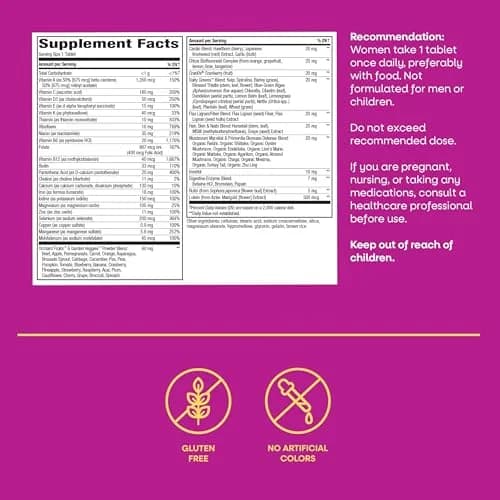 Nature's Way Alive! Women's Ultra Multivitamin 60 Count | High Potency Vitamin for Energy Metabolism & Immune Health thumbnail 7