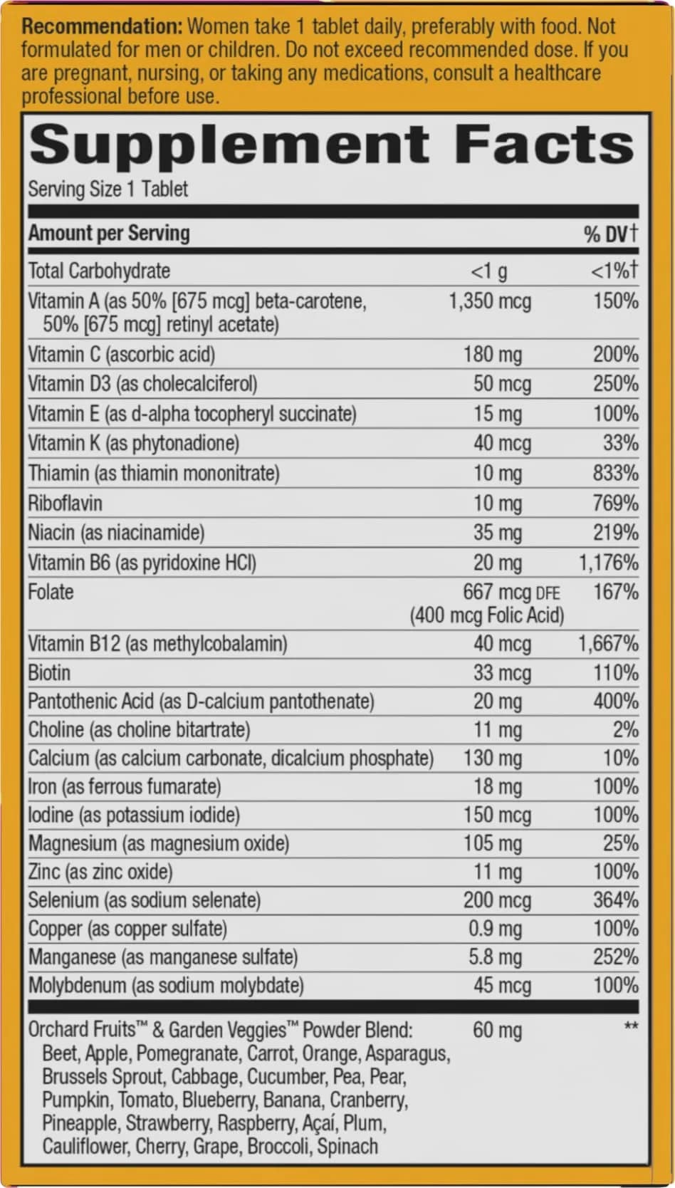 Nature's Way Alive! Women's Ultra Multivitamin 60 Count | High Potency Vitamin for Energy Metabolism & Immune Health - view 9