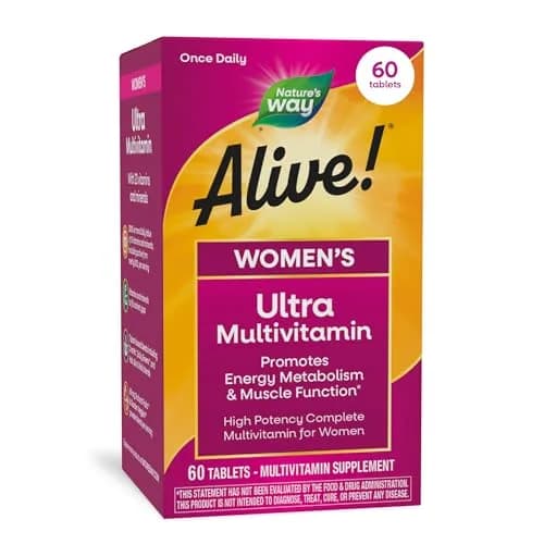 Nature's Way Alive! Women's Daily Ultra Multivitamin 300 Tablets (150 Count Pack of 2) | High Potency Formula for Energy Metabolism & Muscle Function — Women's