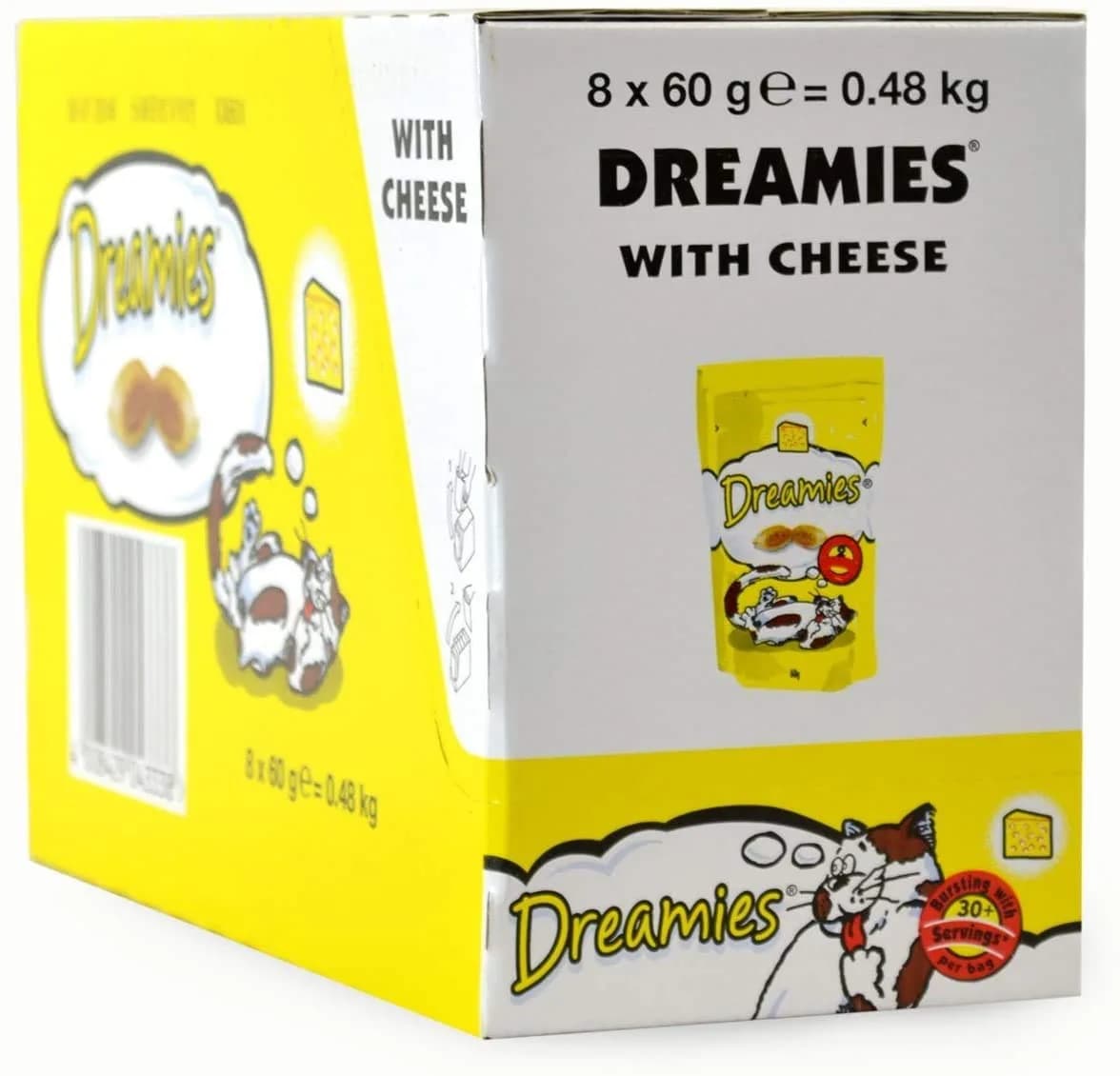 Dreamies Cheese Cat Treats 60 g | Crunchy Snack for All Cat Breeds