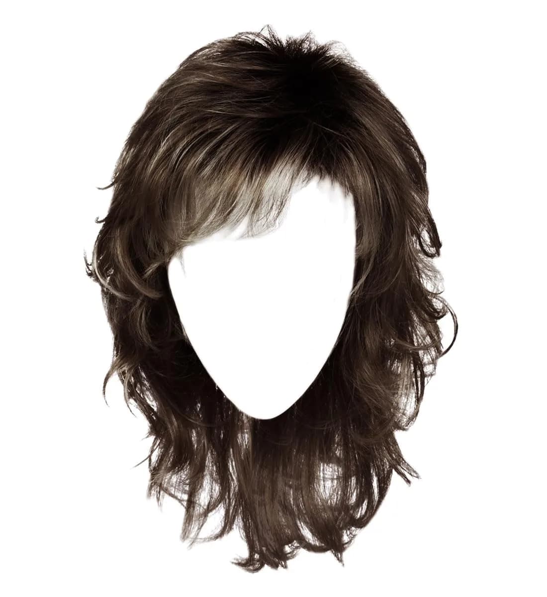 Hair u wear Raquel Welch Collection TRESS R6 Wig | Wavy Synthetic Hair, Average Cap, Ginger Blonde — R6 Dark Chocolate