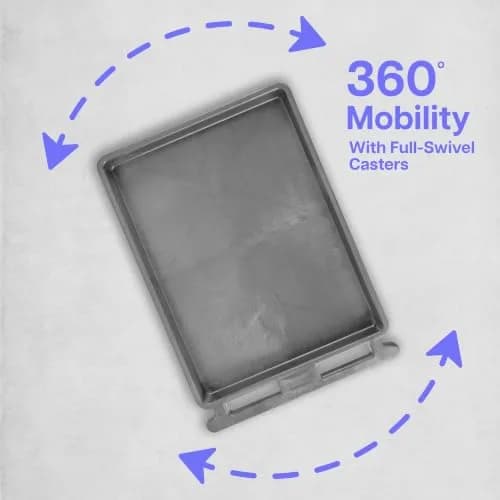 Luxor Tub Cart - Three Shelves | Heavy Duty Utility Cart for Office & Auto (70-120 chars) thumbnail 4