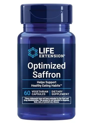 Life Extension Optimized Saffron 60 Capsules | Appetite Support, Non-GMO & Gluten-Free thumbnail 1