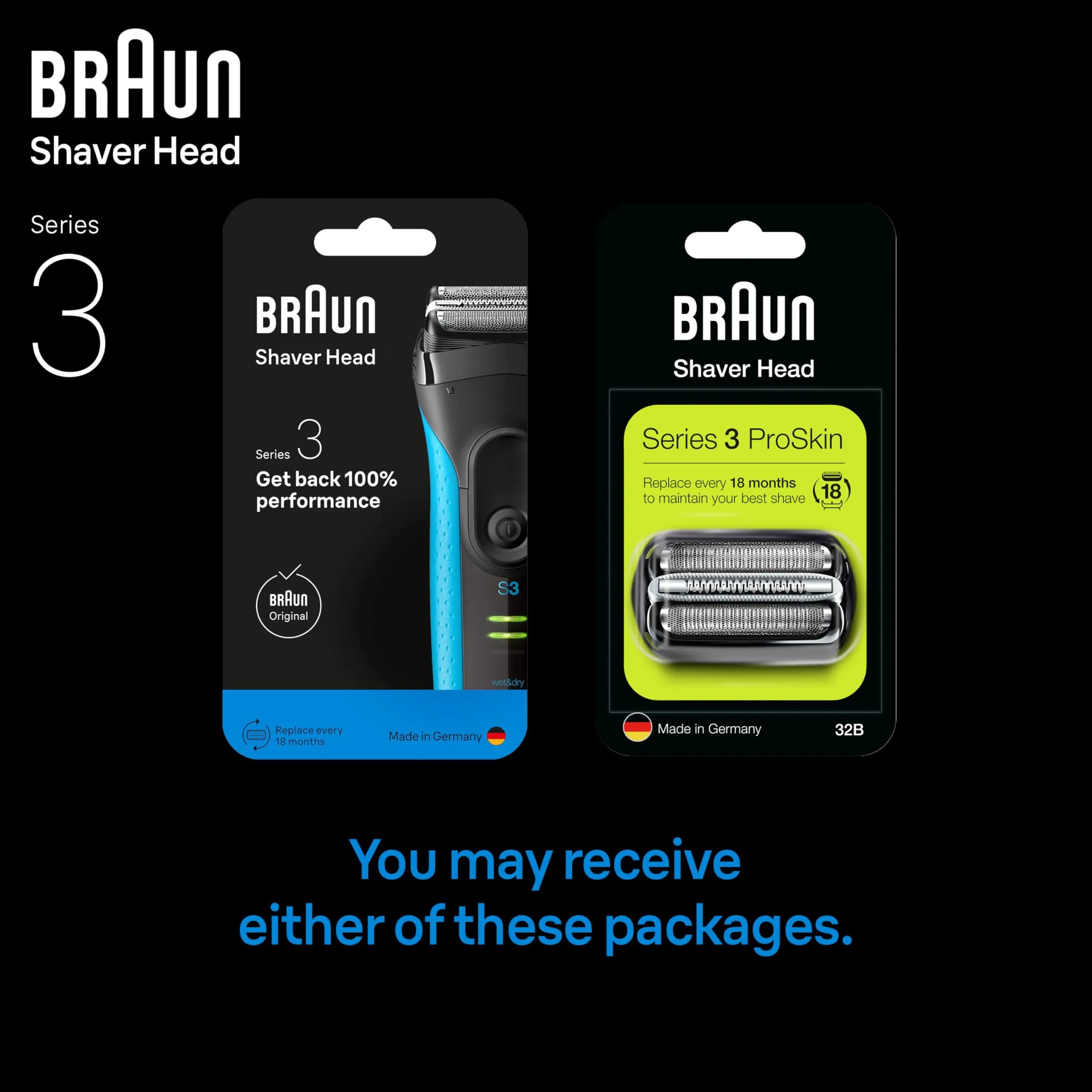 Braun Series 3 32B Replacement Shaver Head | 1 Count (Pack of 1) - view 7
