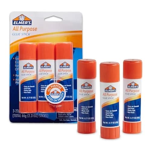 Elmer's All Purpose Glue Sticks, Washable & Non-Toxic, 22g (0.77oz) | Dries Clear, Safe for Kids thumbnail 1