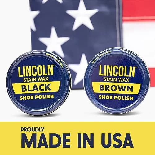 Lincoln Shoe Polish Wax - 2-1/8 oz | Made in USA Since 1925 - Light Brown thumbnail 4