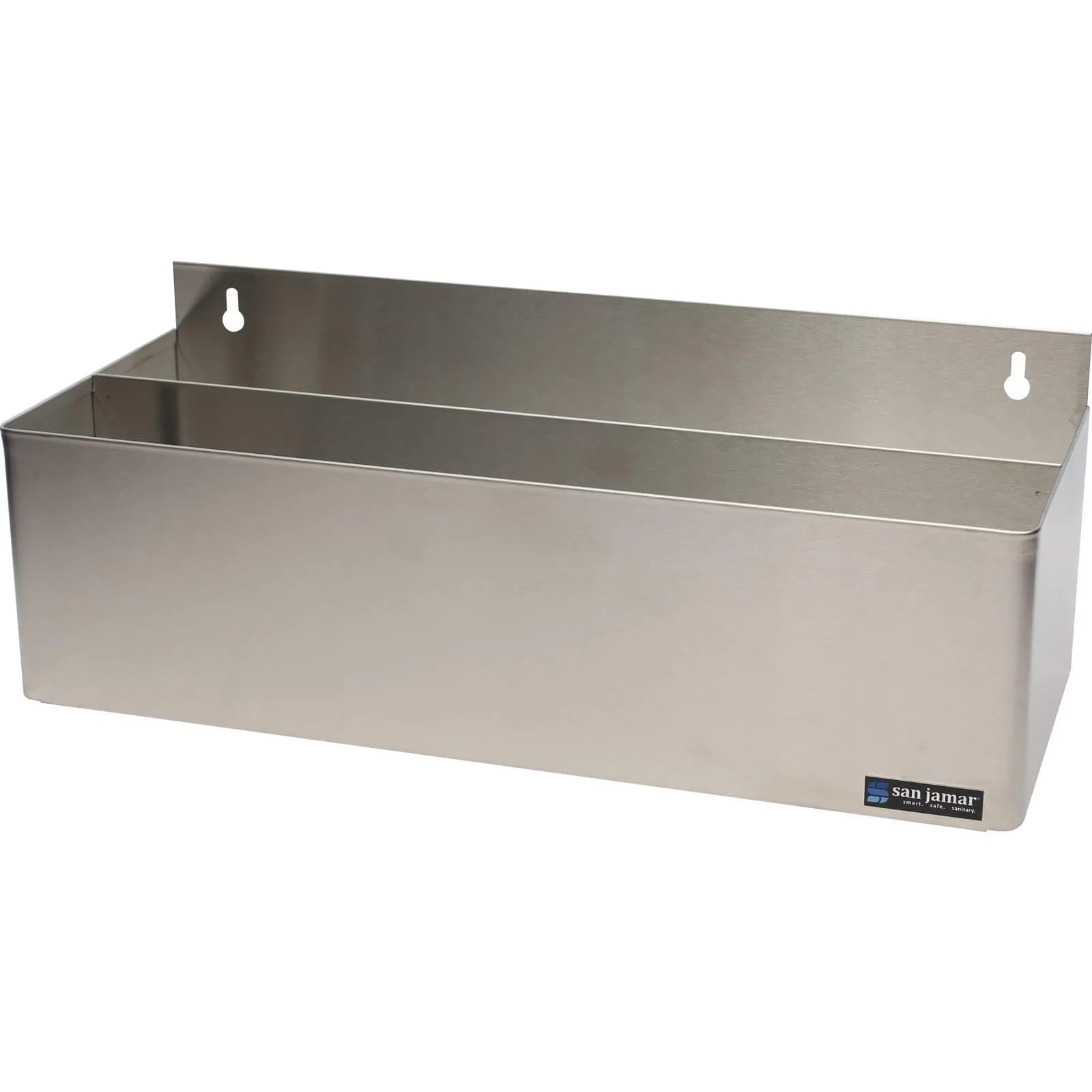 San Jamar B5522D Double Rail Speed Rack Bottle Holder 56.1cm (22.3" W x 8.5" H x 9.7" D) | Organizes 10 Quart Bottles