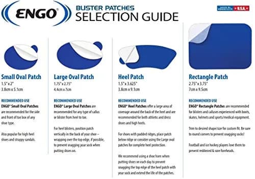 Engo Blister Prevention Patches Oval Starter 6 Pack | Friction Relief for Shoes & Feet thumbnail 4