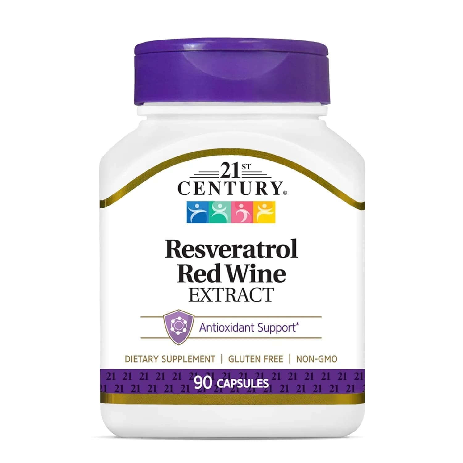 21st Century Resveratrol Red Wine Extract Capsules, Antioxidant, 90ct | Supports Cellular Health & Aging