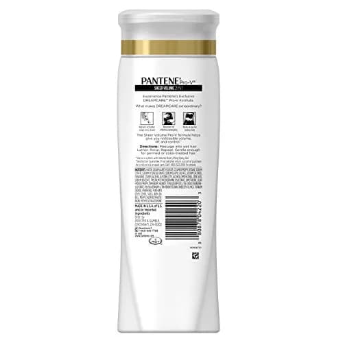 Pantene Pro-V Sheer Volume 2 in 1 Shampoo & Conditioner with Collagen 372ml (12.6 Fl Oz) | Boosts Volume & Lift thumbnail 2