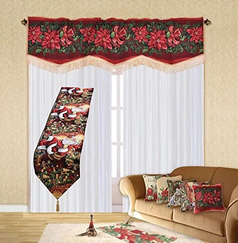 Violet Linen Decorative Christmas Teddy Bears Design Tapestry, 18" x 18" Cushion Cover | Festive Holiday Home Decor thumbnail 2