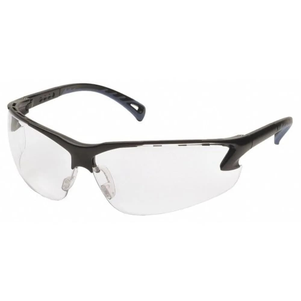 Pyramex Venture 3 Safety Glasses, Clear H2X Anti-Fog Lens | Impact-Resistant, UV & Fog Protection