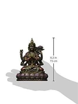 SUMMIT COLLECTION Buddhist Avalokiteshvara Kuan Yin Statue | Resin Figurine for Home Decor (16.51cm x 11.43cm x 7.62cm) thumbnail 2