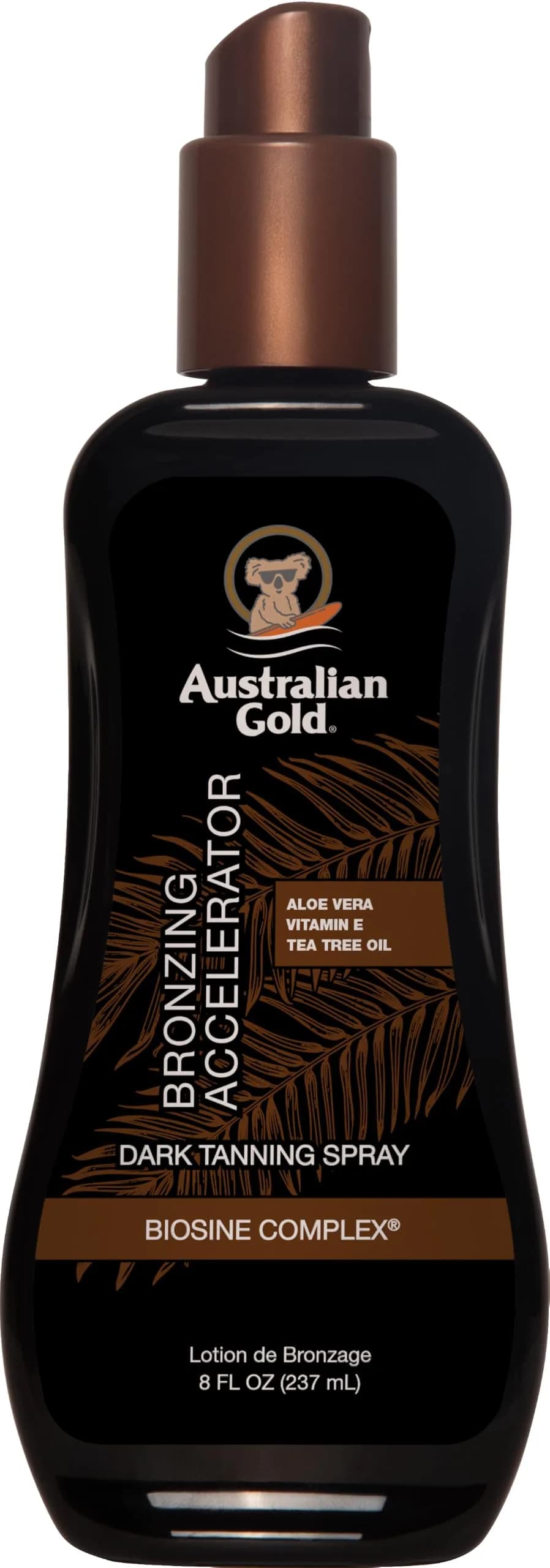 Australian Gold Dark Tanning Accelerator Spray Gel With Bronzer | 8 fl oz, Multicolor, AGCB175 — Multicolor