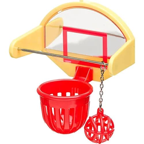 JW Birdie Basketball Bird Toy,All Breed Sizes | Interactive Bird Toy for Exercise & Stimulation thumbnail 1