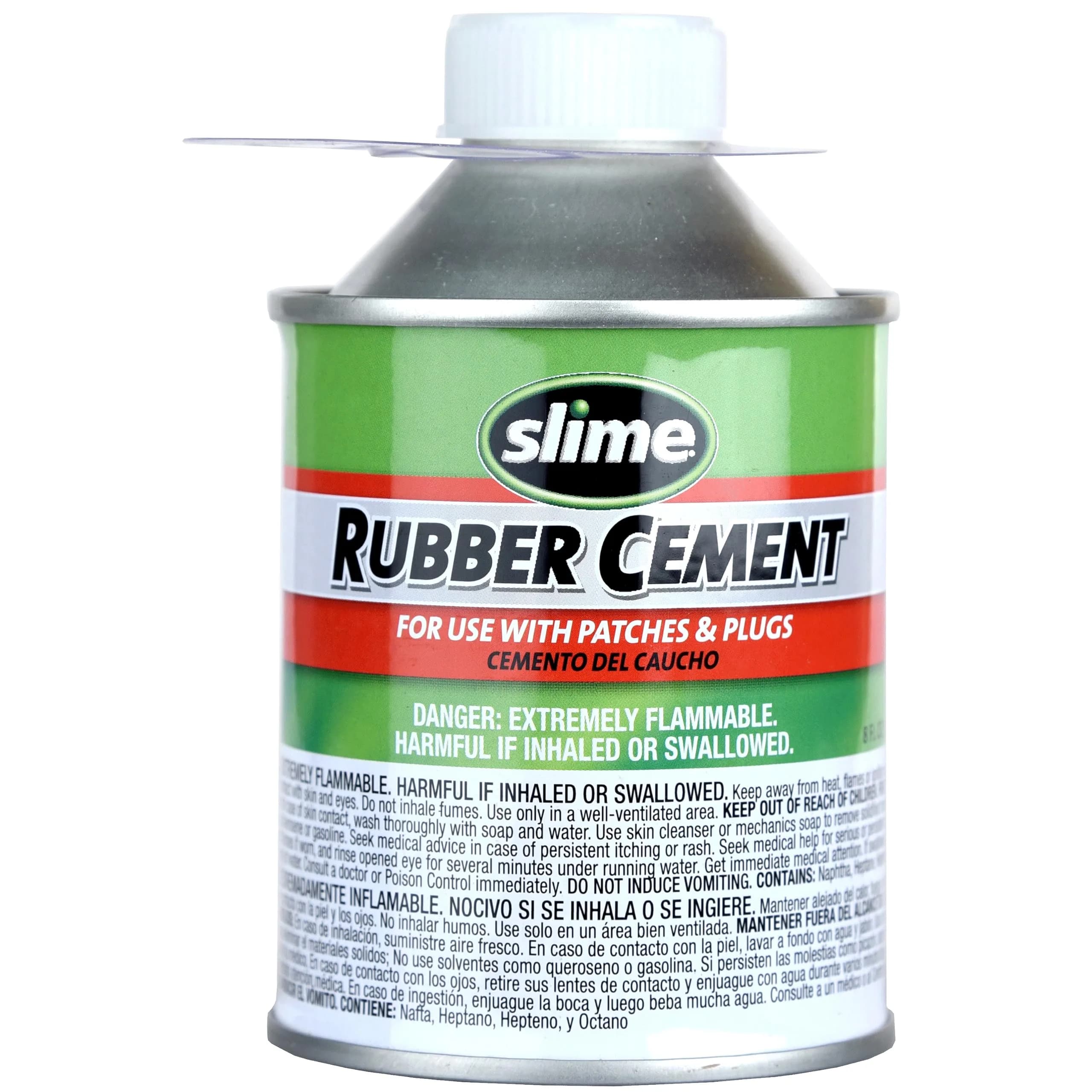 Slime Rubber Cement Tire Repair Adhesive 236ml (8 oz) | Secure Firm Hold for Tire Patches - main product image