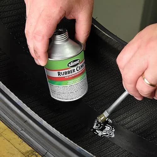 Slime Rubber Cement Tire Repair Adhesive 236ml (8 oz) | Secure Firm Hold for Tire Patches thumbnail 3