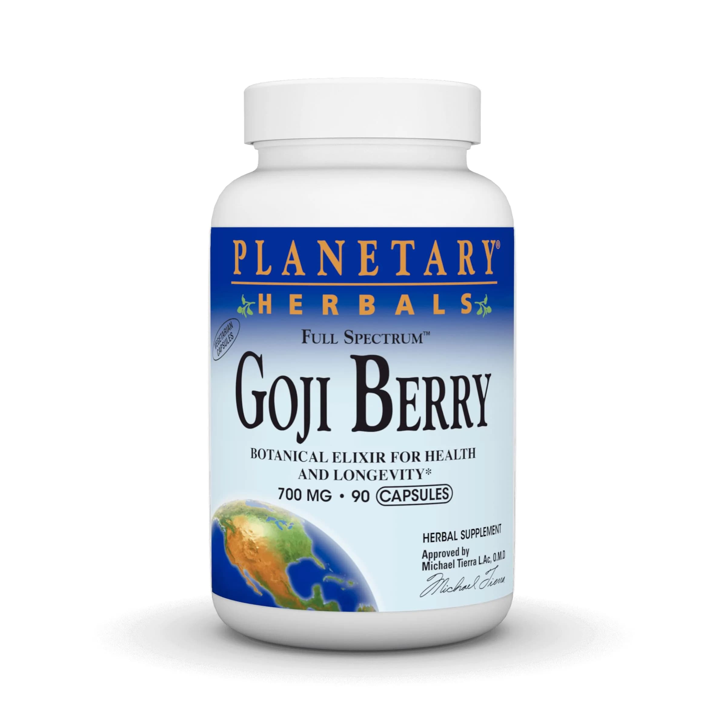 Planetary Herbals Goji Berry Full Spectrum 700mg | Supports Vision & Longevity (70-120 chars) — Capsule