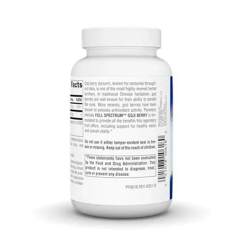 Planetary Herbals Goji Berry Full Spectrum 700mg | Supports Vision & Longevity (70-120 chars) thumbnail 4