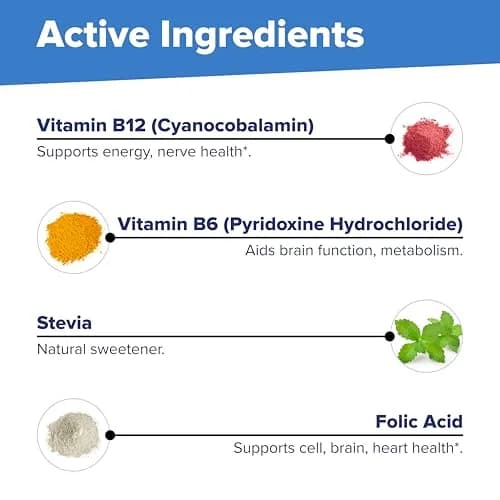 Superior Source No Shot B-12 1000 mcg, B-6, Folic Acid 400 mcg | Sublingual Vitamin B Complex Support thumbnail 8