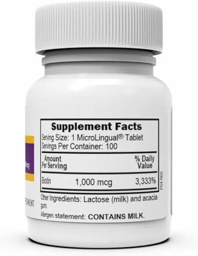 Superior Source Biotin 1,000 mcg | Sublingual Tablets for Hair & Nails Support thumbnail 4