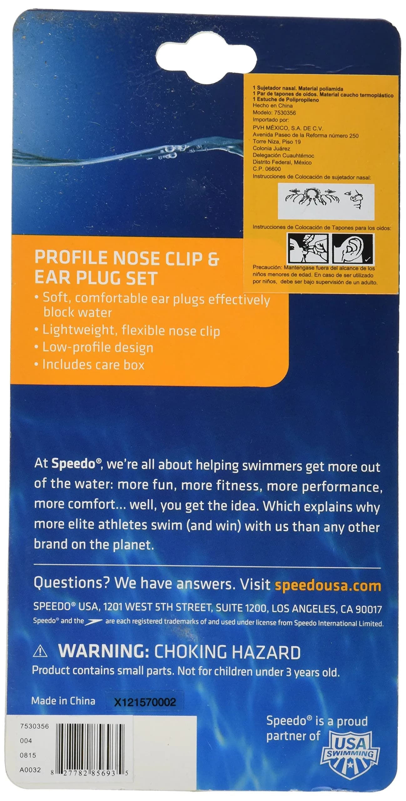 Speedo Unisex Reusable Swimming Ear Plugs | 1 Pair (Pack of 1) - view 2