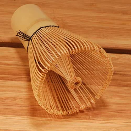 BambooMN Matcha Whisk Set - Golden Chasen (Tea Whisk), Chashaku (Hooked Bamboo Scoop), Tea Spoon - 10 Sets thumbnail 7