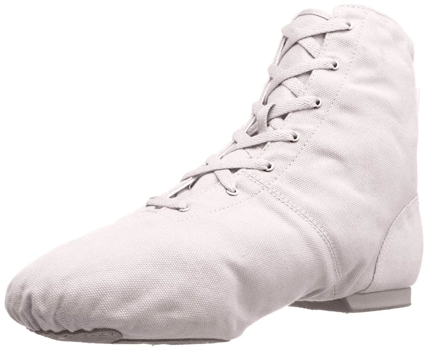 Sansha Soho Lace-Up Jazz Shoes White 5 | Flexible Split Sole for Dance & Ballet — White