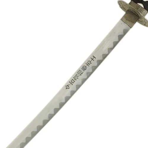 MASTER USA Hand Carved Katana Sword with Samurai Bushido Code on Scabbard, 1045 Steel, 41.5 Inches Overall thumbnail 4