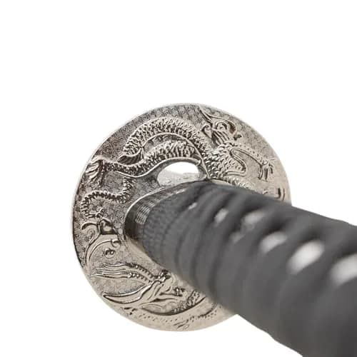 MASTER USA Hand Carved Katana Sword with Samurai Bushido Code on Scabbard, 1045 Steel, 41.5 Inches Overall thumbnail 5