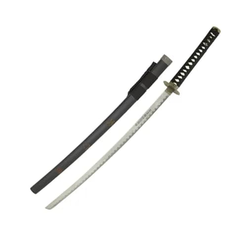 MASTER USA Hand Carved Katana Sword with Samurai Bushido Code on Scabbard, 1045 Steel, 41.5 Inches Overall thumbnail 6