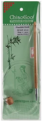ChiaoGoo Tunisian Crochet Hook I 32in Flexible Cable | Extensive Size Range for Versatile Projects thumbnail 1