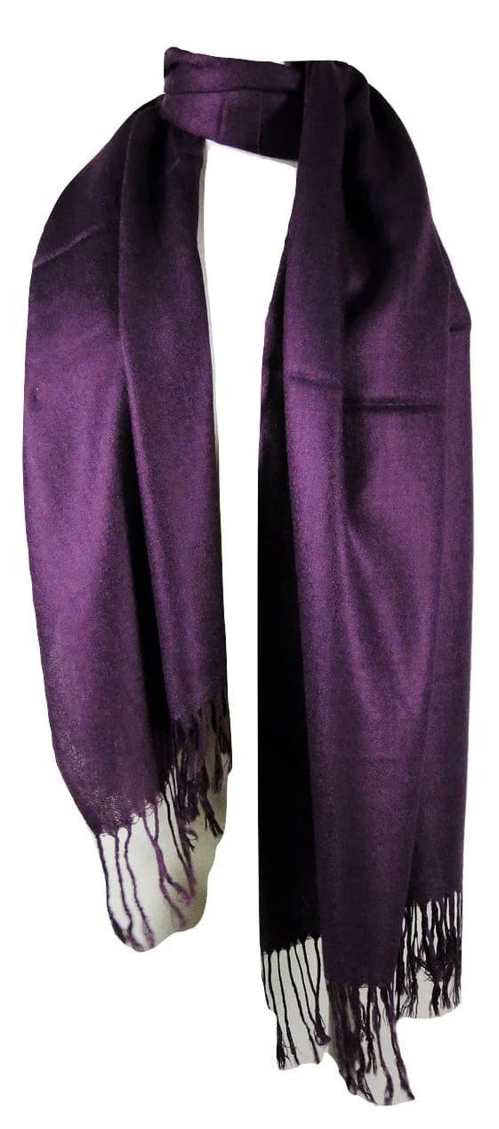 Tapp Collections Purple Pashmina Shawl Wrap Scarf | Lightweight & Super Soft (26" x 68")