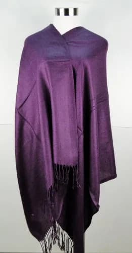 Tapp Collections Purple Pashmina Shawl Wrap Scarf | Lightweight & Super Soft (26" x 68") thumbnail 2