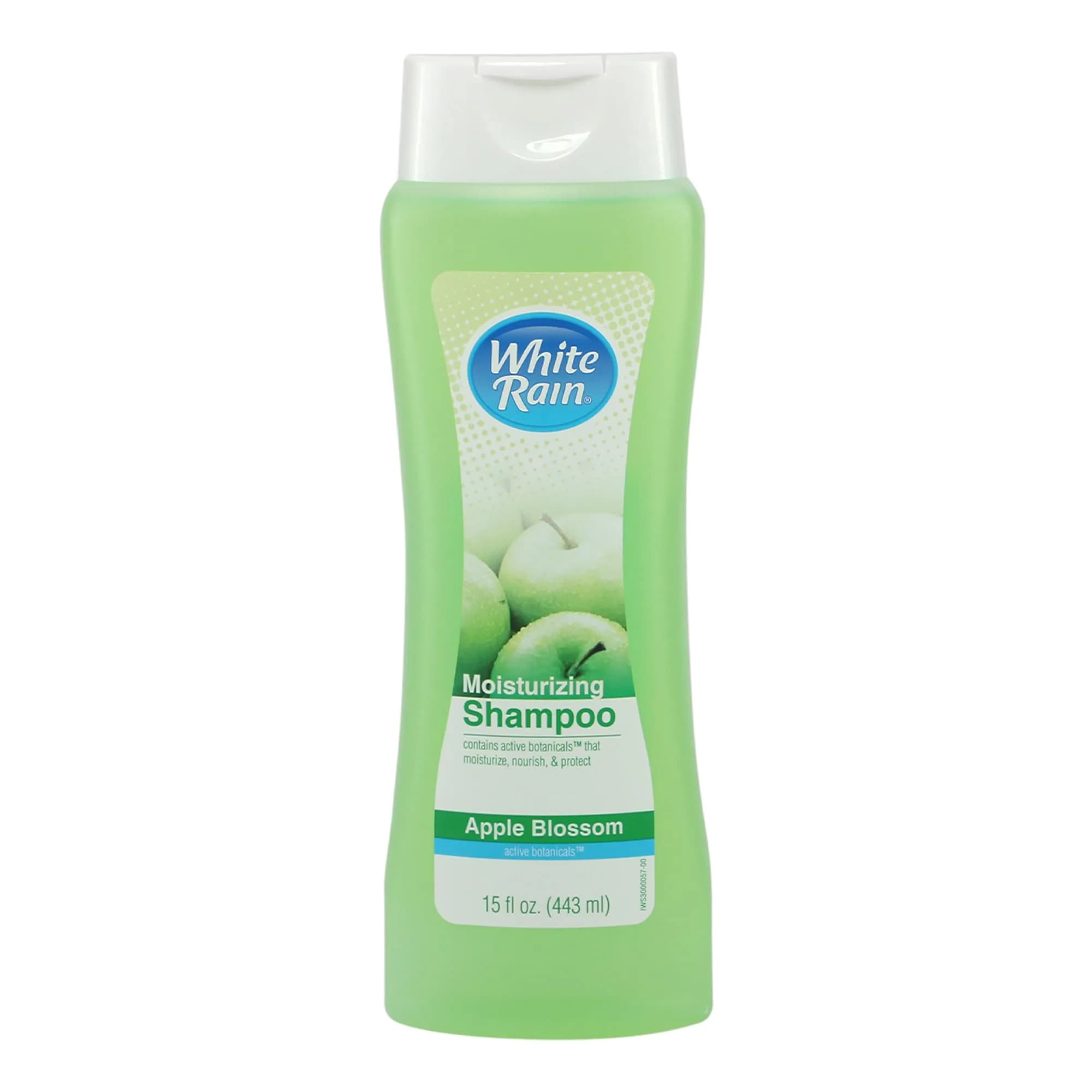 White Rain Moisturizing Shampoo – Apple Blossom Scent, 15 fl oz | Hydrating, Paraben-Free, Cruelty-Free — Green
