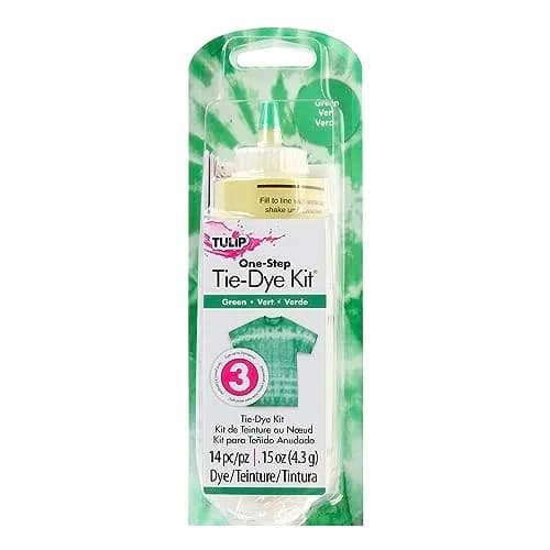Tulip One-Step Tie-Dye Kit Vibrant Colors for Fabric 4 fl oz (118 ml) Green | Concentrated Formula Dye for Natural Fibers thumbnail 1