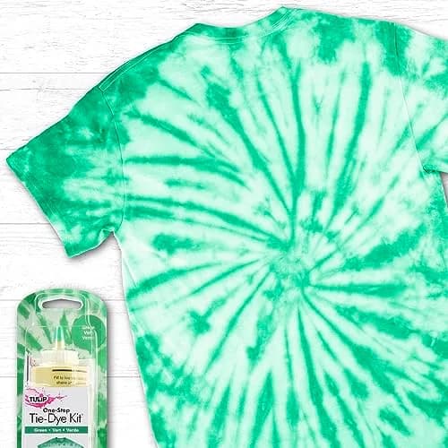 Tulip One-Step Tie-Dye Kit Vibrant Colors for Fabric 4 fl oz (118 ml) Green | Concentrated Formula Dye for Natural Fibers thumbnail 3